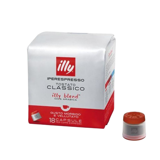 108 Cialde caffè Espresso Illy Iperespresso CLASSICO 100% Arabica Tostatura Media Rosse