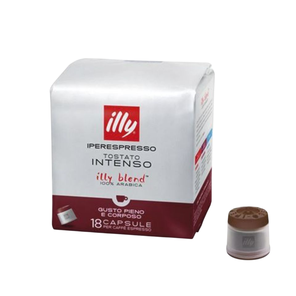 108 Cialde caffè Espresso Illy Iperespresso INTENSO 100% Arabica Tostatura Scura Nere