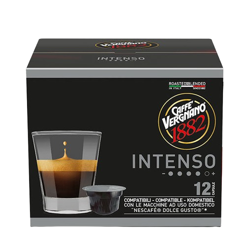 Caffè Vergnano Intenso 72 Capsule compatibili Nescafè Dolce Gusto