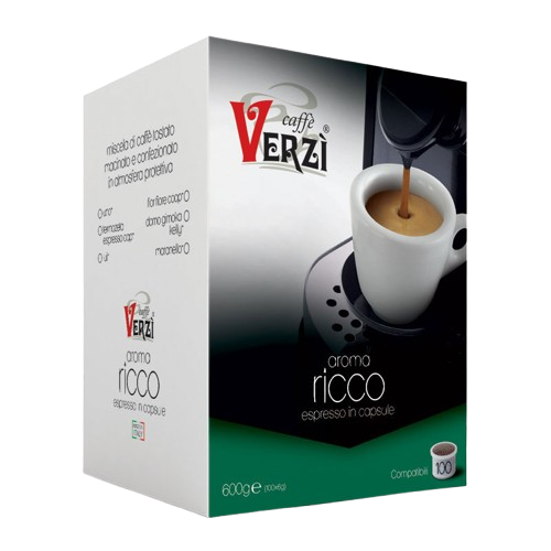 Verzì Aroma Ricco 100 Capsule compatibili Illy Uno System ®*: Indesit ®, Maranello ®