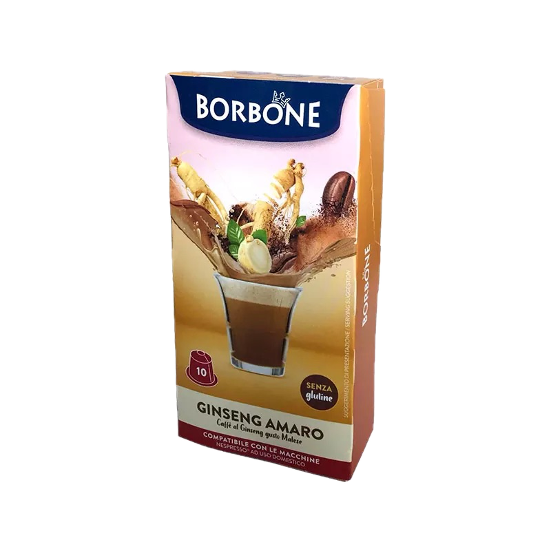 Borbone GINSENG SOLUBILE AMARO 10 CAPSULE COMPATIBILI NESPRESSO